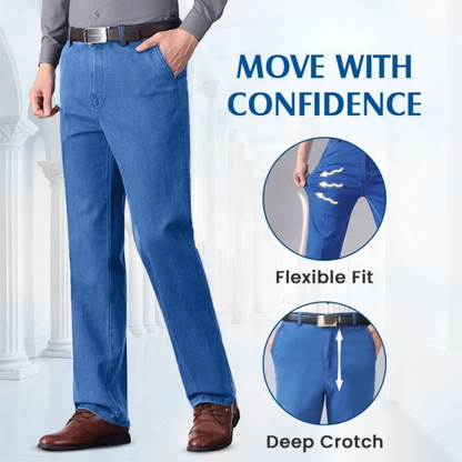 Herren Straight Fit Stretch Jeans