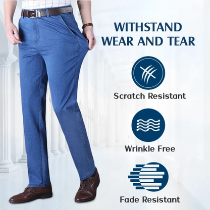Herren Straight Fit Stretch Jeans