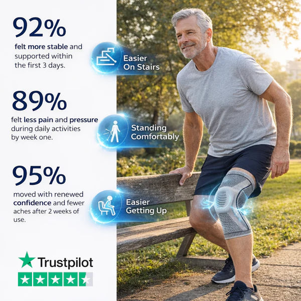 Sofortige Linderung von Knieschmerzen ohne Operation oder Spritzen mit dem Limitless Knee Pro™